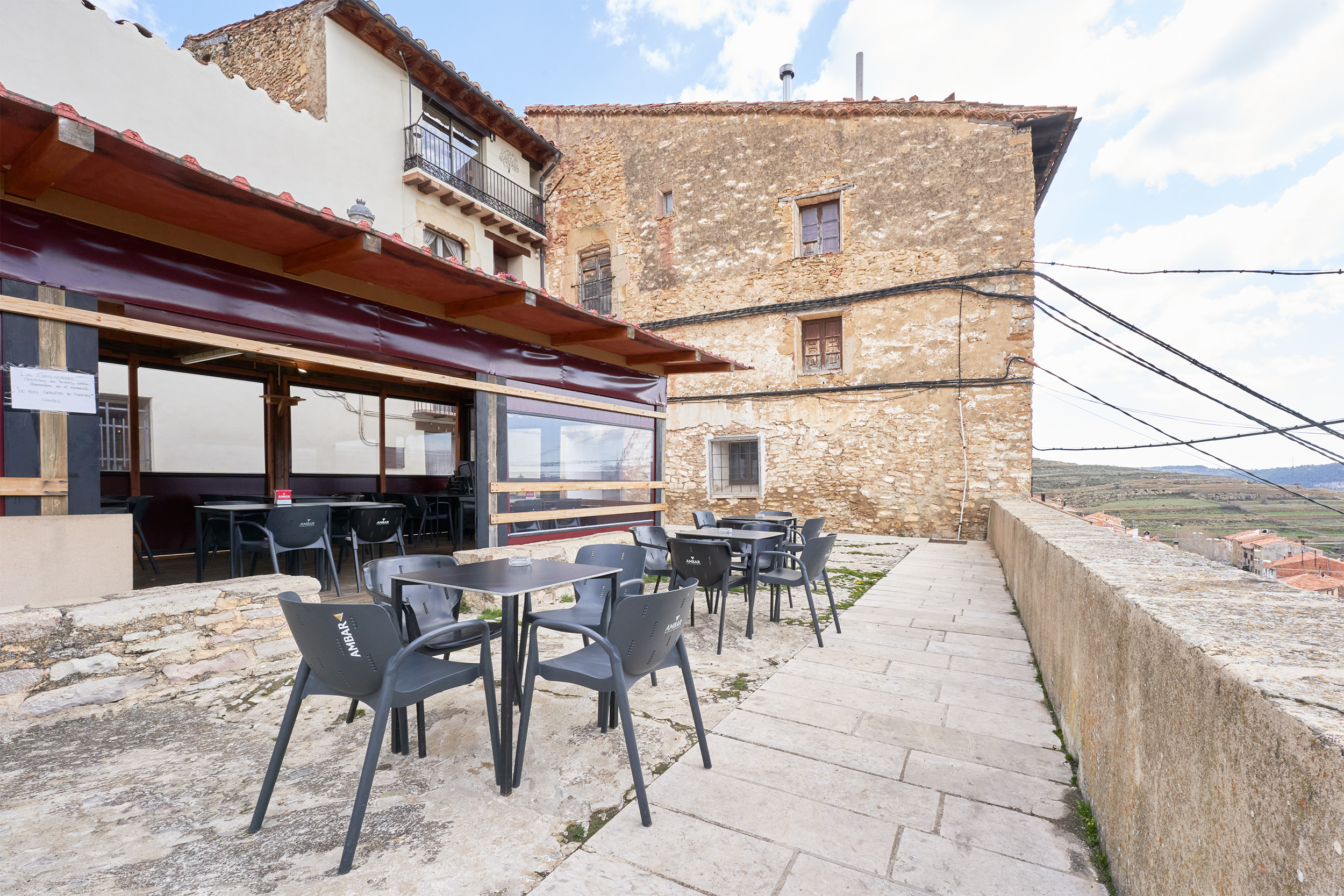 terraza exterior descubierta