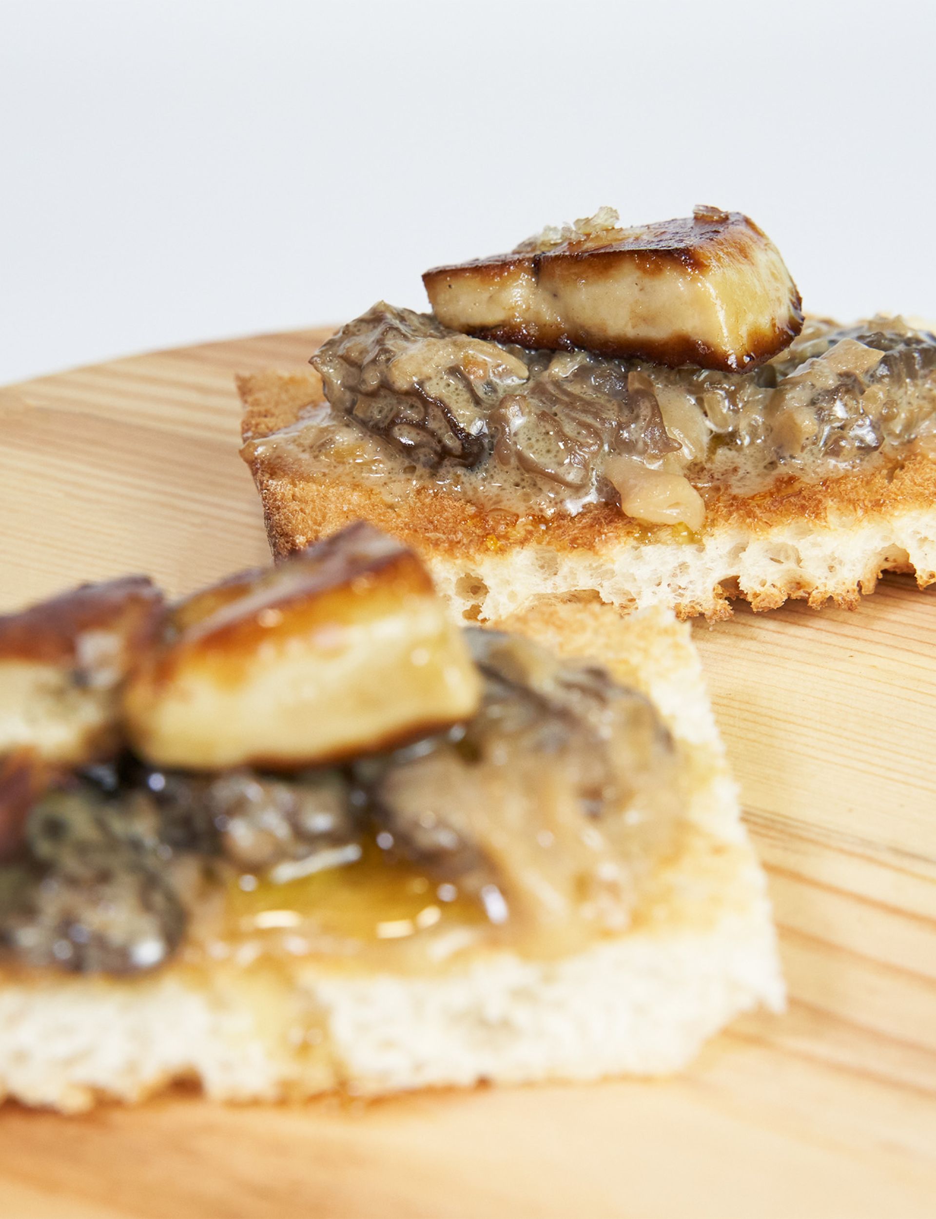 imagen tostada con setas